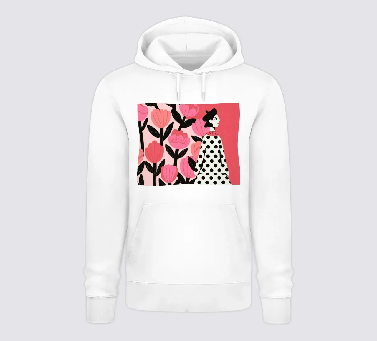 Moda floreale audace felpa con cappuccio da Murni Strokes