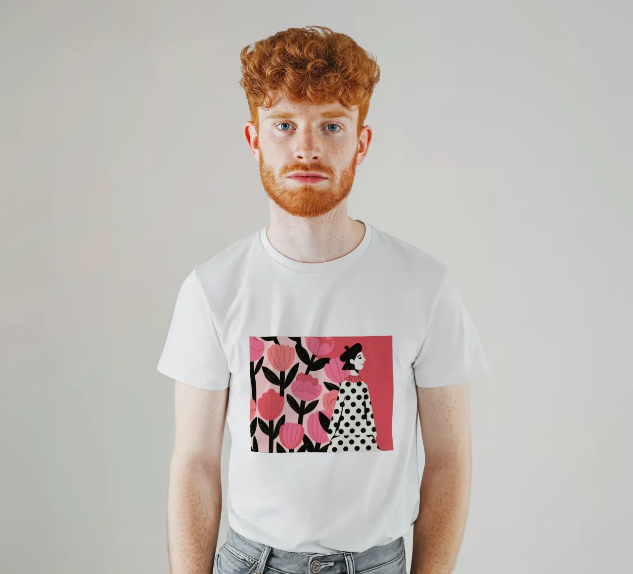 Moda floreale audace t-shirt da Murni Strokes