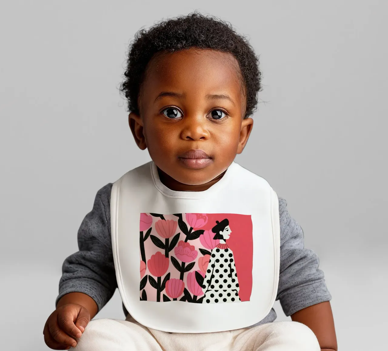 Moda floreale audace bavaglino da Murni Strokes