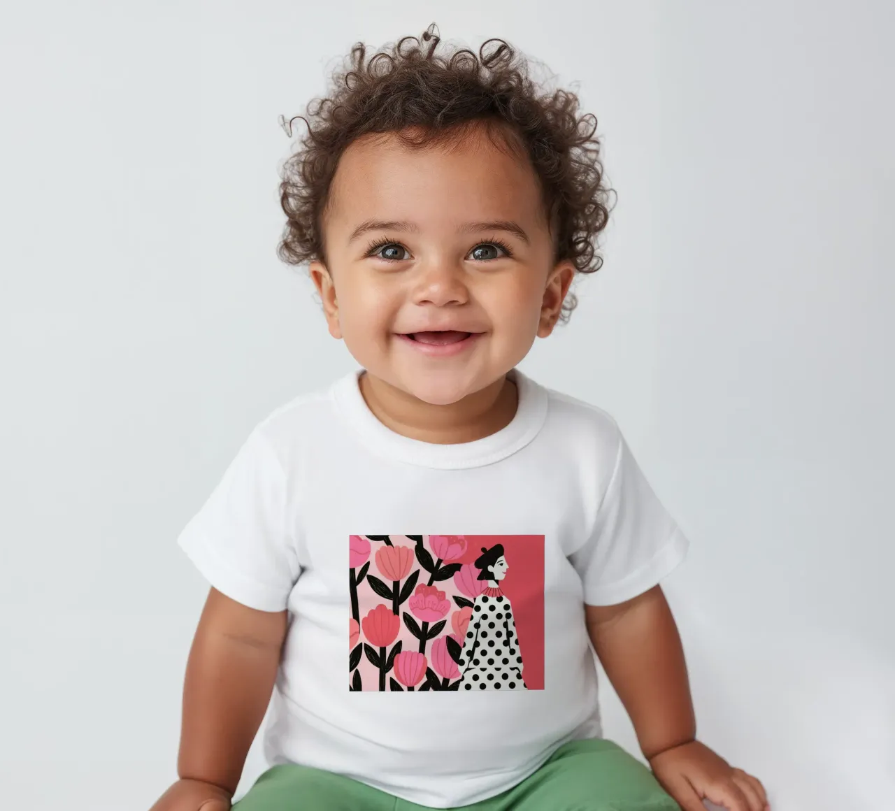 Moda floreale audace maglietta neonato da Murni Strokes