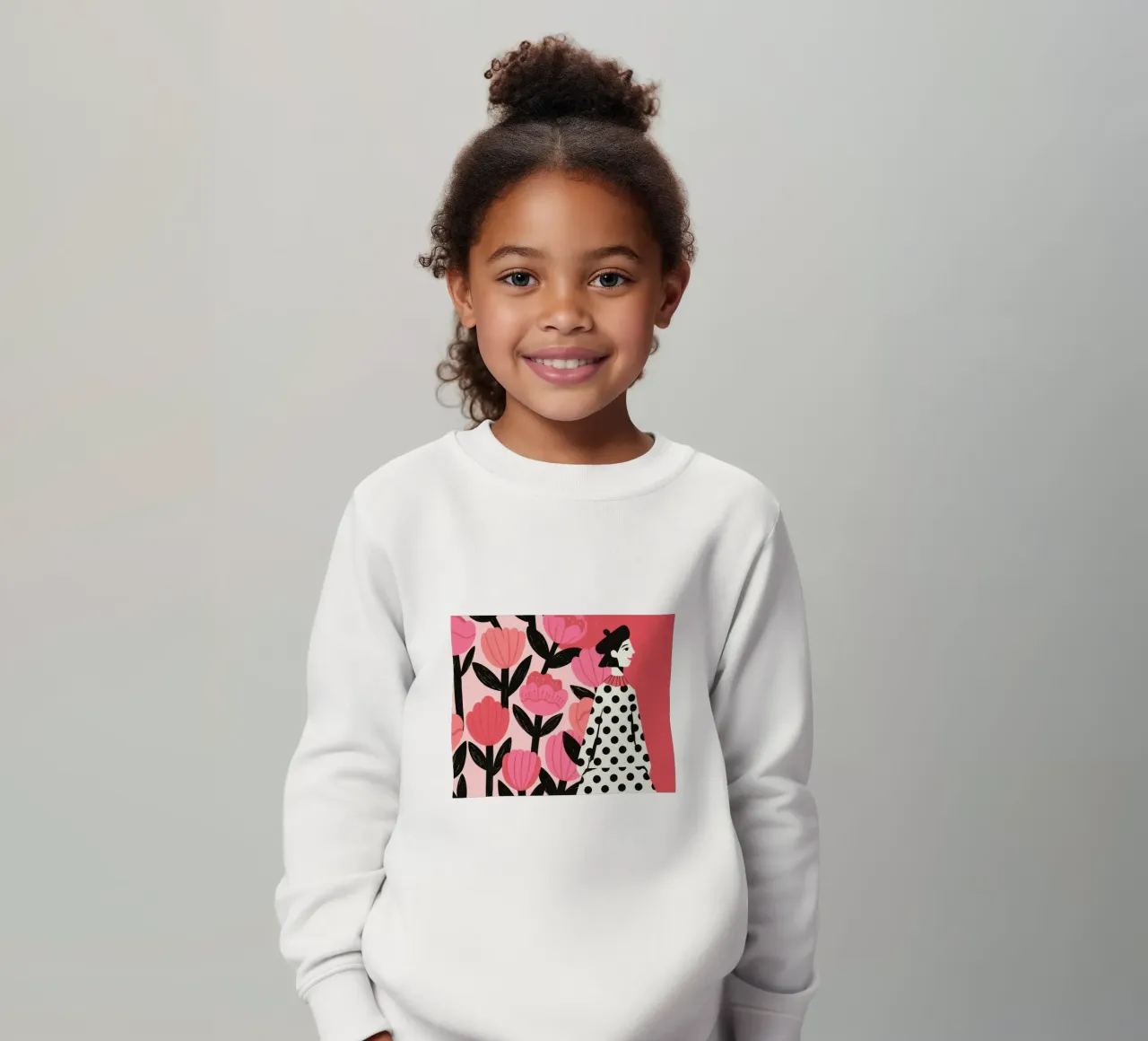 Moda floreale audace felpa bambino da Murni Strokes