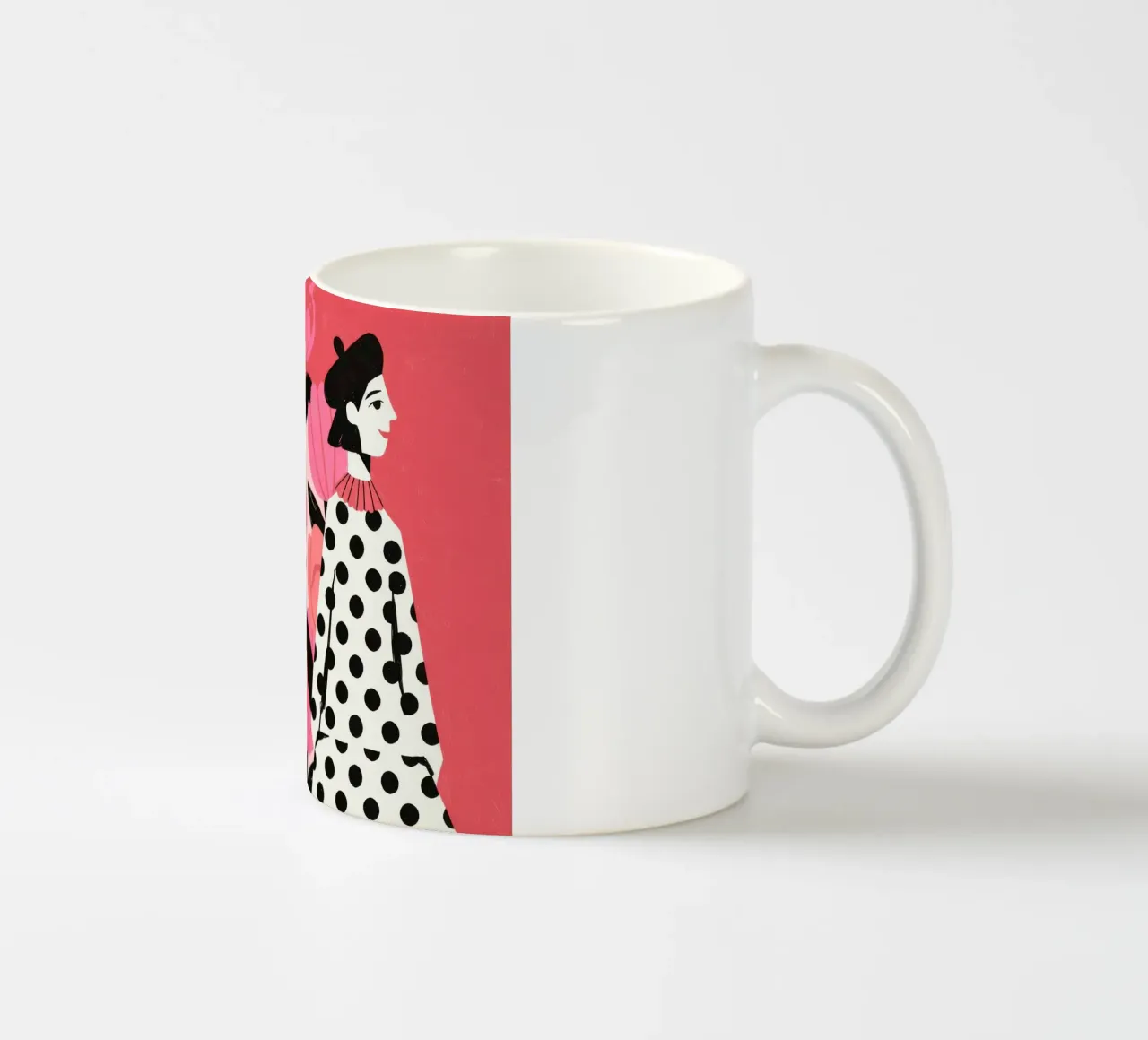 Moda floreale audace tazza in ceramica da Murni Strokes