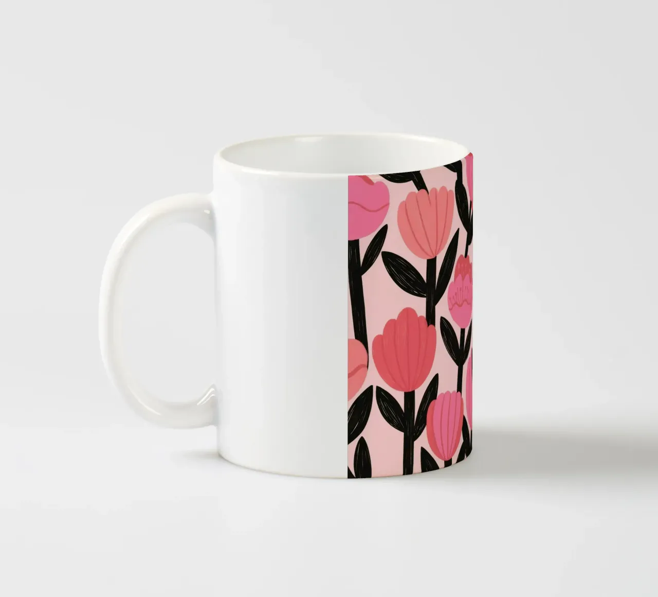 Moda floreale audace tazza in ceramica da Murni Strokes