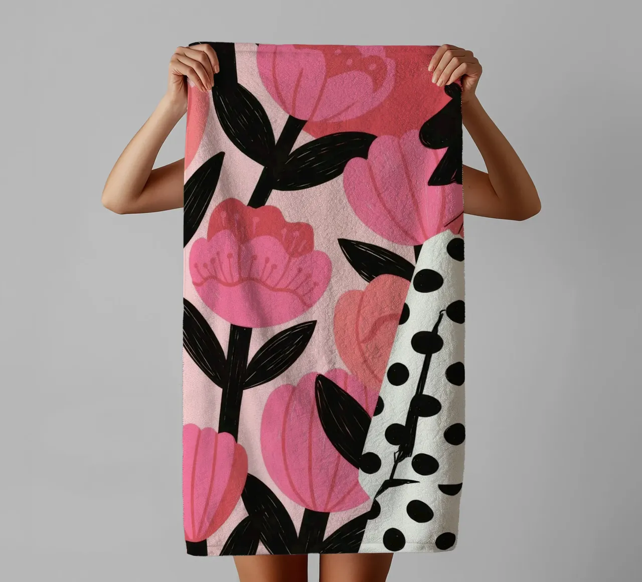 Moda floreale audace asciugamano da bagno da Murni Strokes