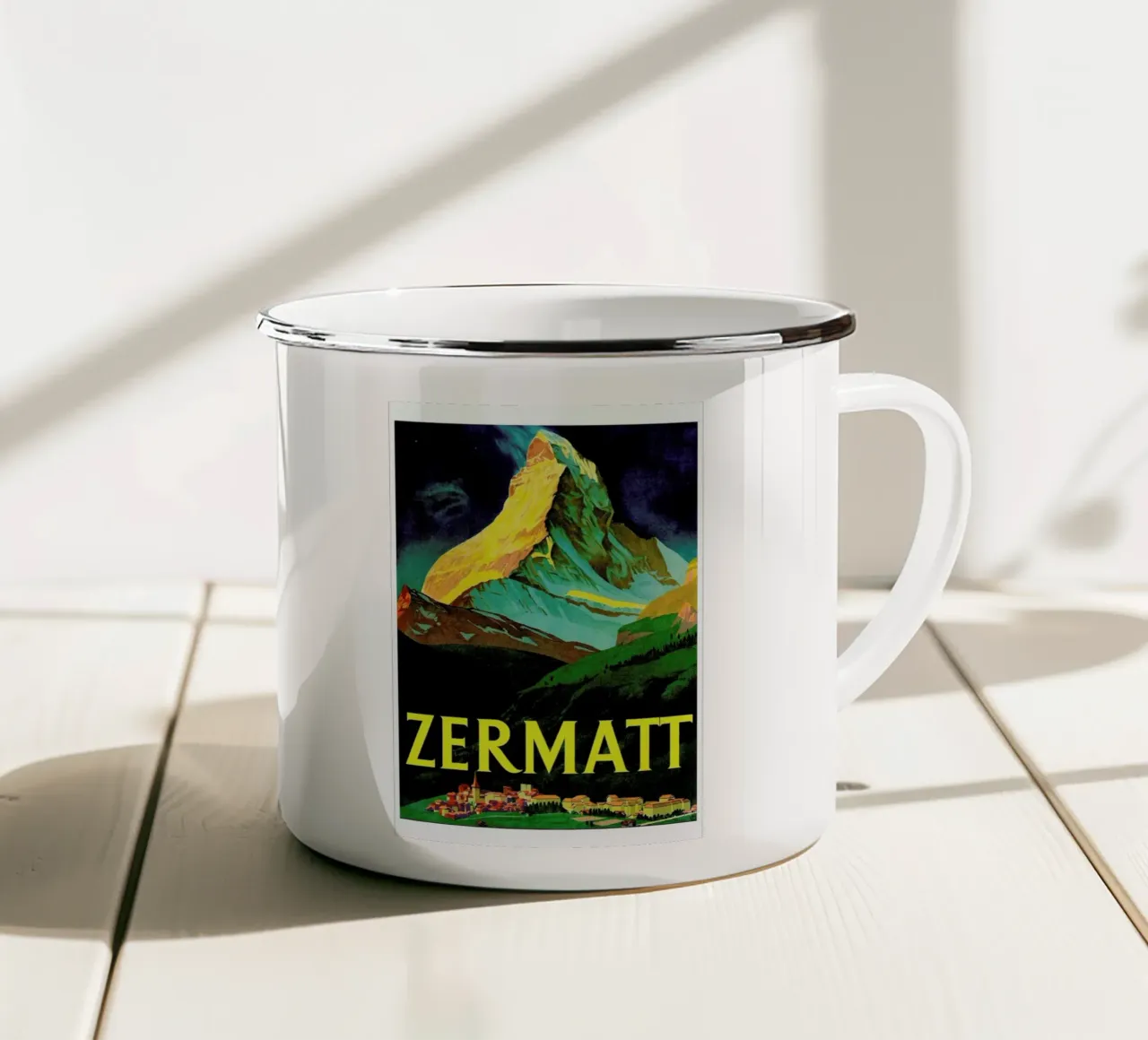 switzerland tazza in smalto da Robert Livingston
