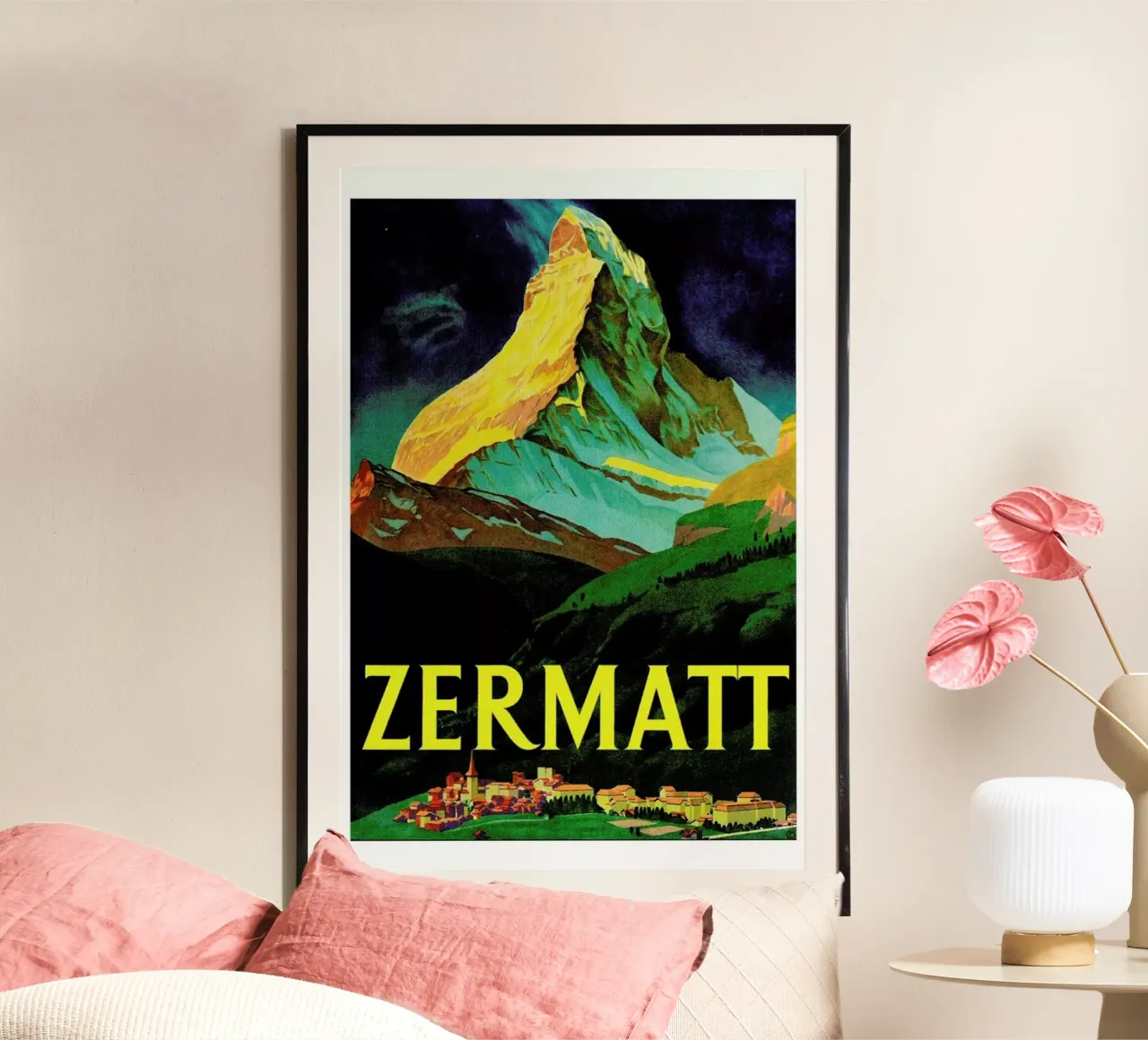 switzerland poster con telaio in plastica da Robert Livingston
