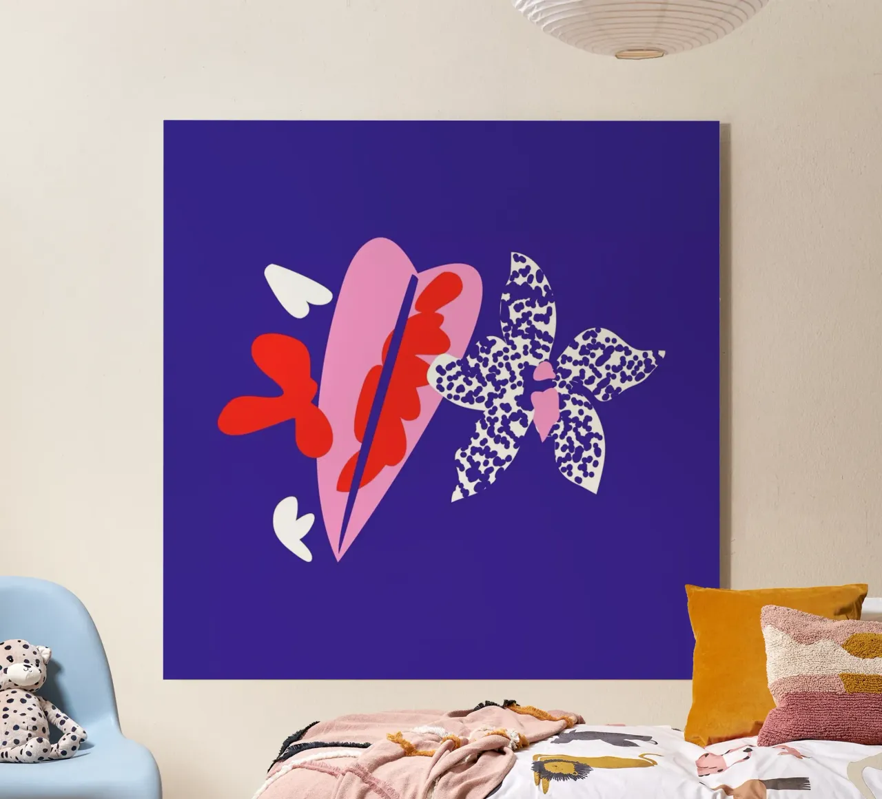 Orchid Caladium Illo Study plexiglass da Mariery Young