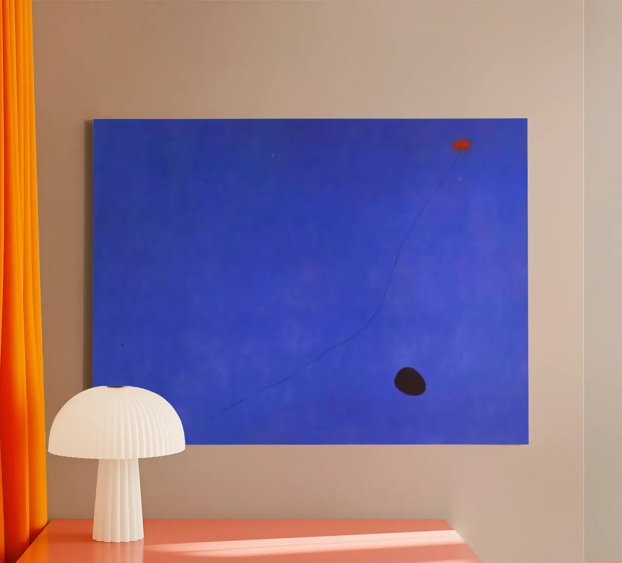 blu III joan miro 1961 tela con Cornice a cassetta da phillipp veisenberg