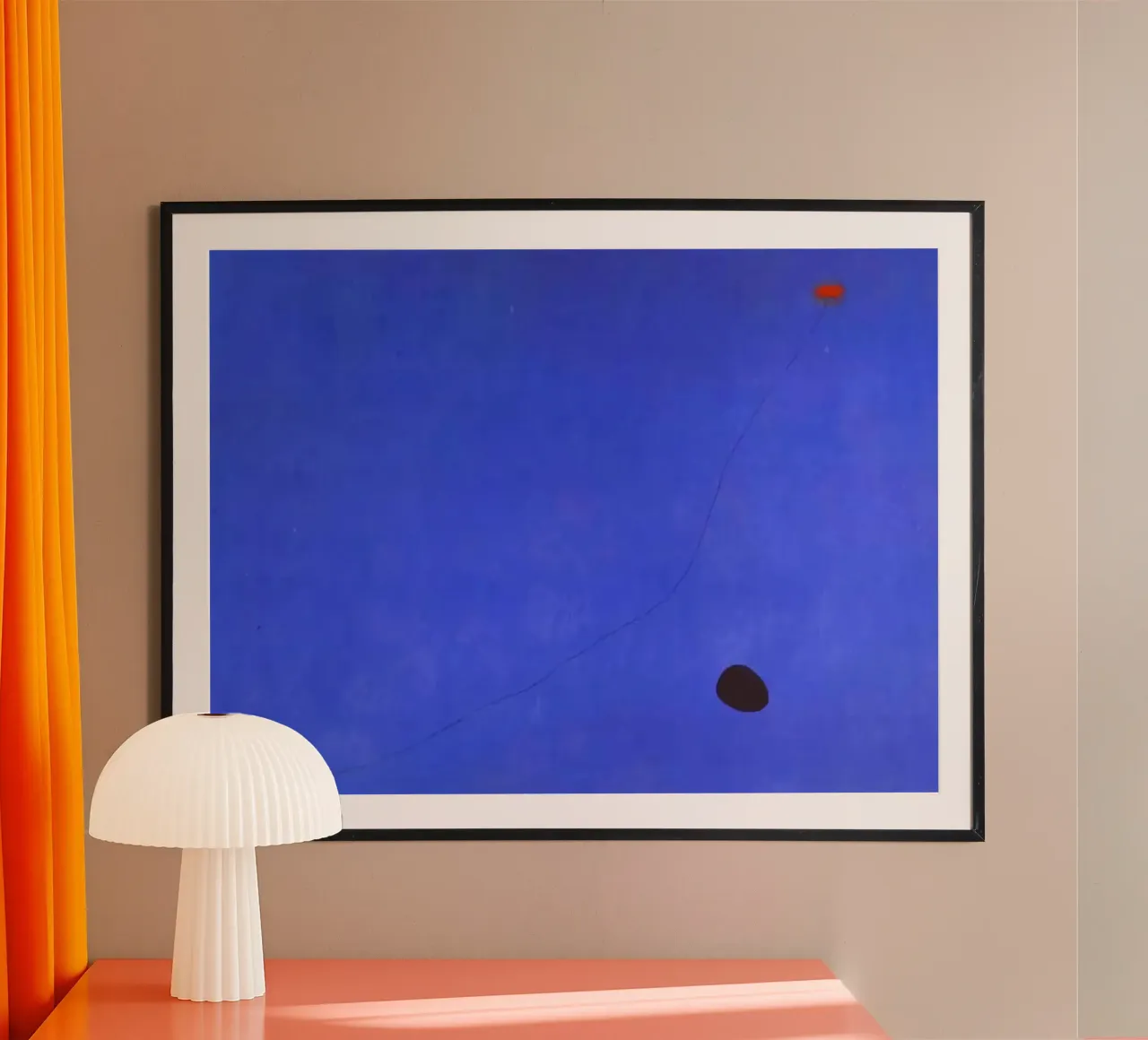 blu III joan miro 1961 poster con telaio in alluminio da phillipp veisenberg