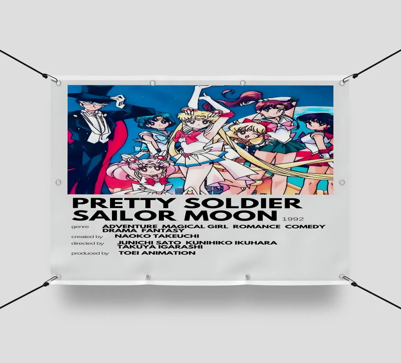 PRETTY SOLDIER SAILOR MOON 1992 telo in pvc da Totoya