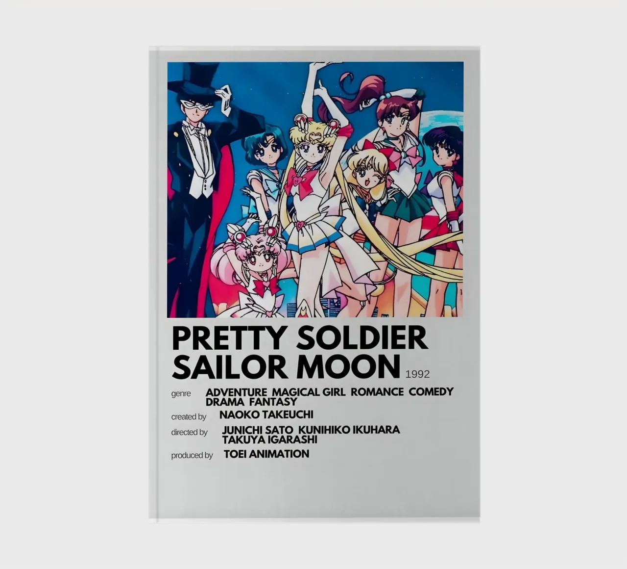 PRETTY SOLDIER SAILOR MOON 1992 notebook by Totoya