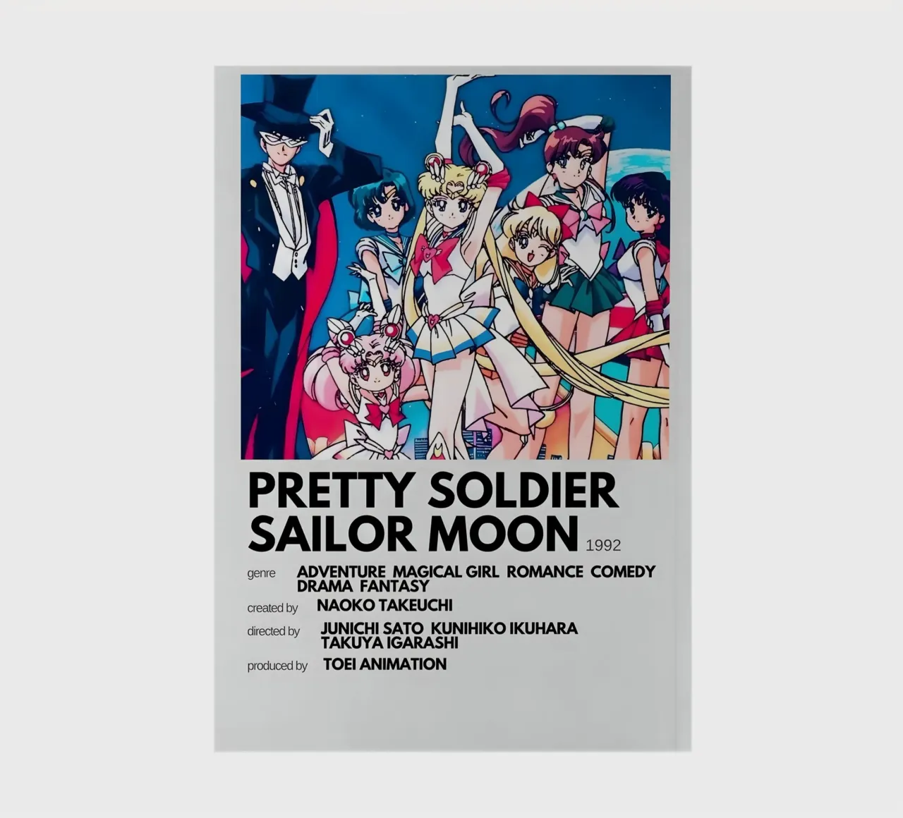 PRETTY SOLDIER SAILOR MOON 1992 notebook by Totoya