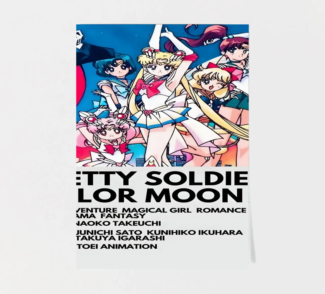 PRETTY SOLDIER SAILOR MOON 1992 sticker sheet by Totoya