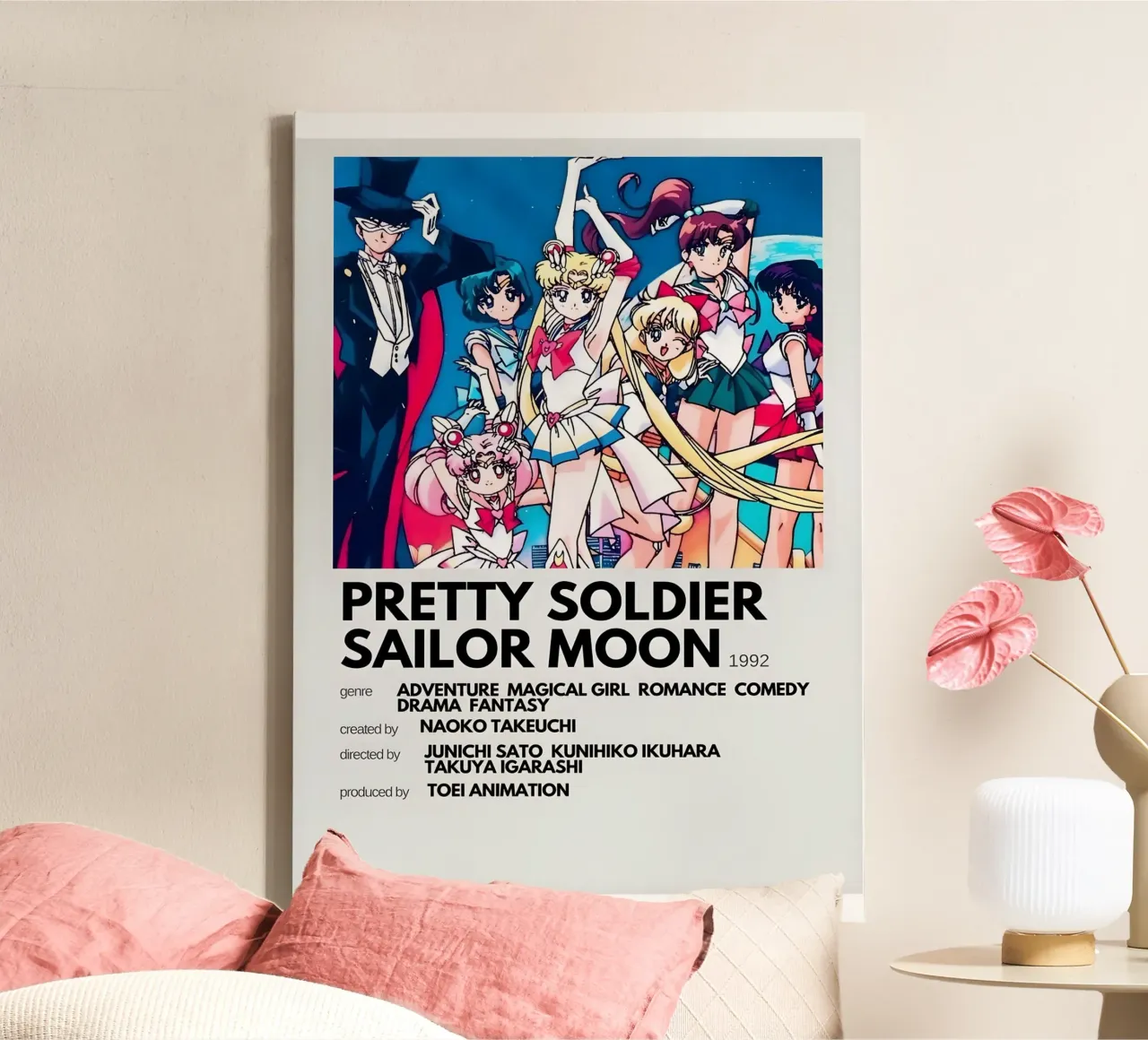 PRETTY SOLDIER SAILOR MOON 1992 canvas by Totoya