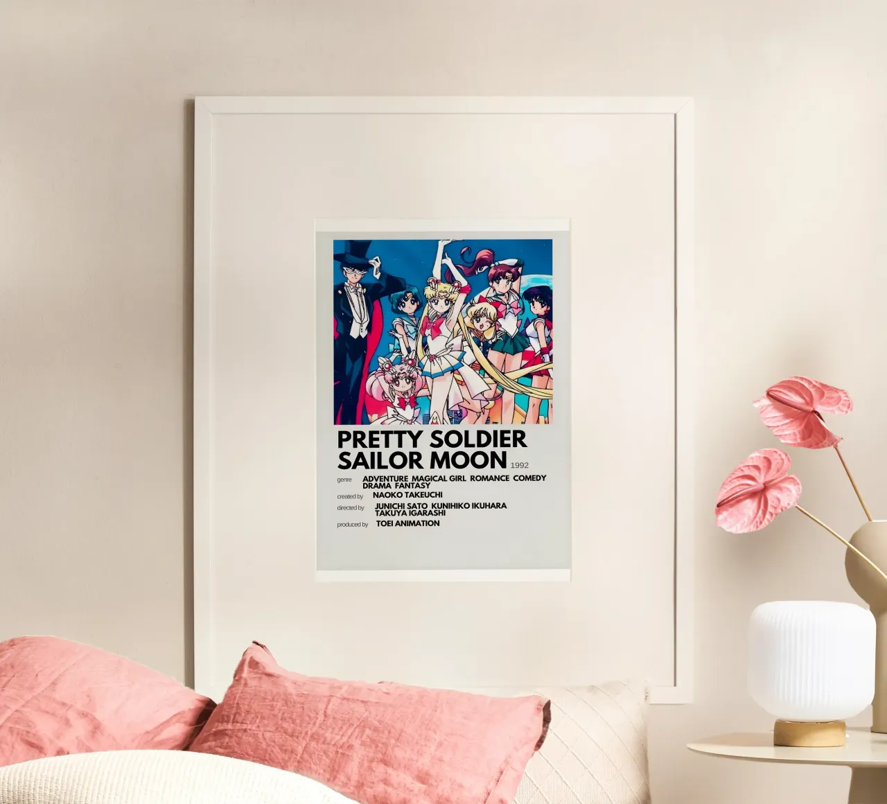 PRETTY SOLDIER SAILOR MOON 1992 carta hahnemühle da Totoya