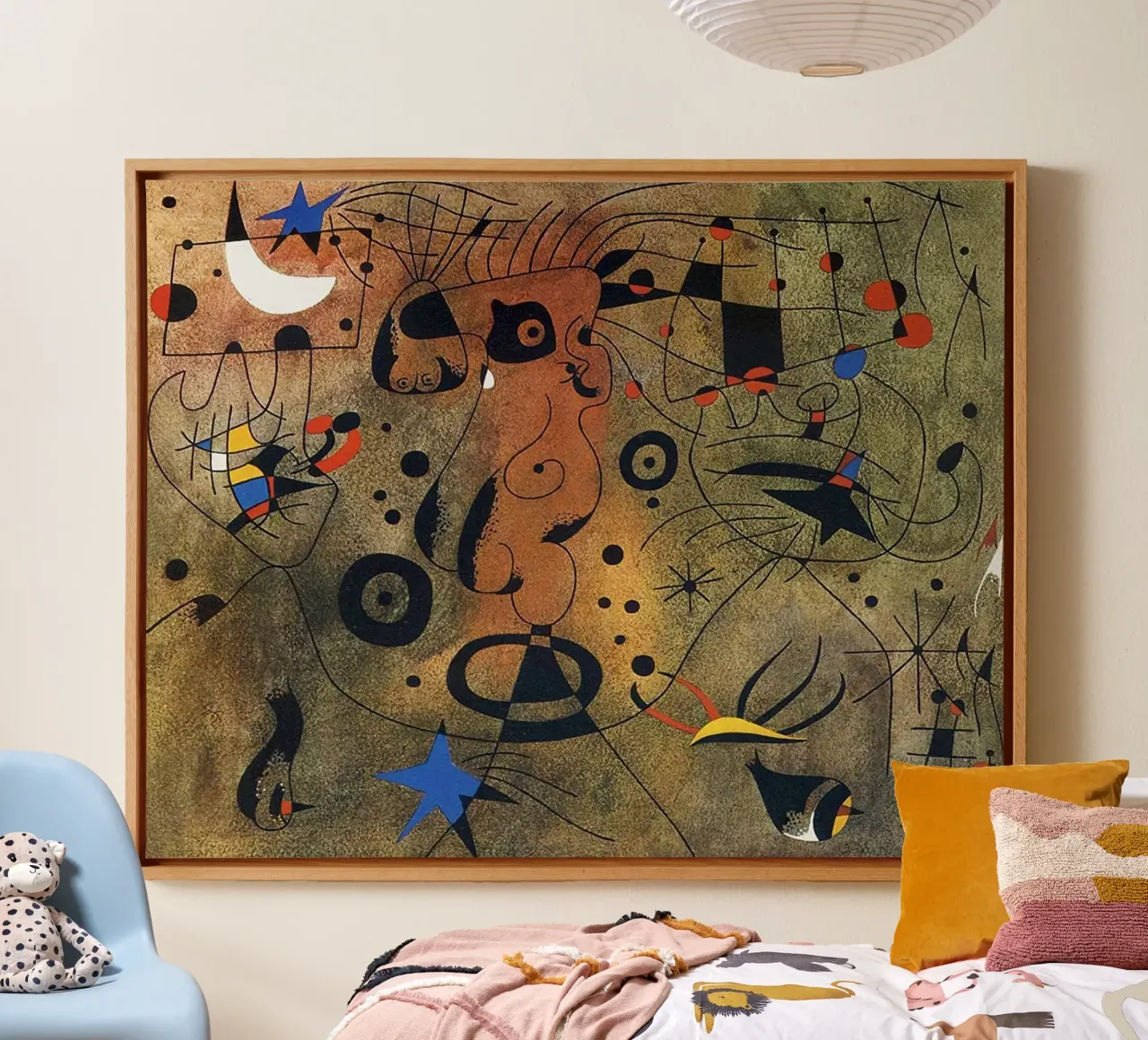 Costellazioni, 1940 Joan Mirò tela con Cornice a cassetta da phillipp veisenberg