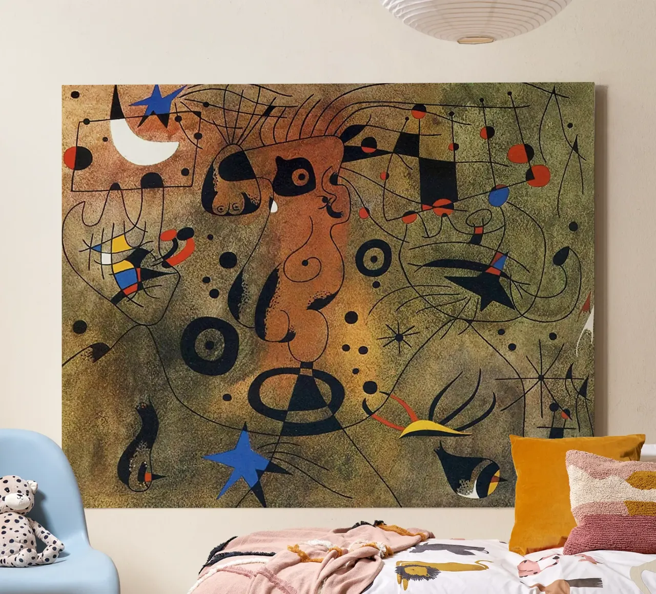 Costellazioni, 1940 Joan Mirò tela con Cornice a cassetta da phillipp veisenberg