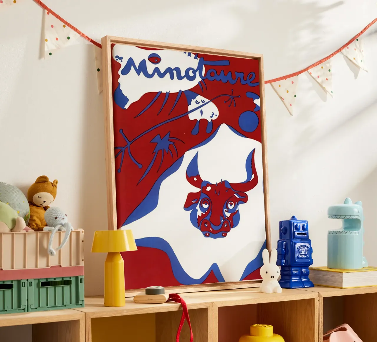 Minotaure, 1935 Joan Miro canvas met Baklijst van phillipp veisenberg