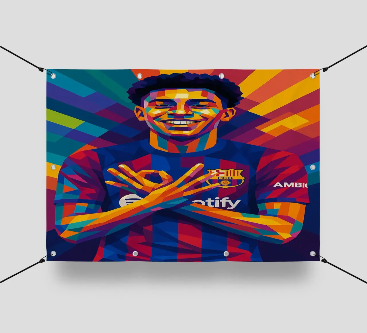 Lamine Yamal telo in pvc da HopeStudio