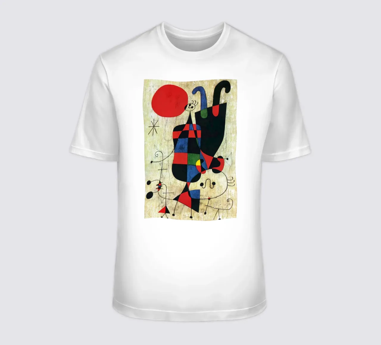 Figure e cane davanti al sole, 1949 Joan Mirò t-shirt da phillipp veisenberg