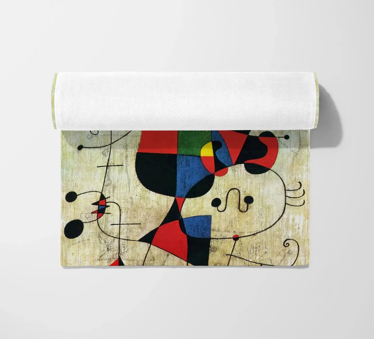 Figure e cane davanti al sole, 1949 Joan Mirò telo mare da phillipp veisenberg