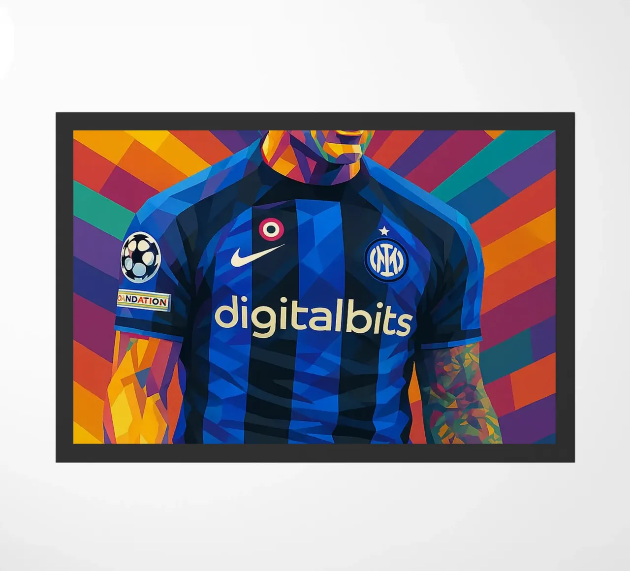 Lautaro Martínez doormat by HopeStudio