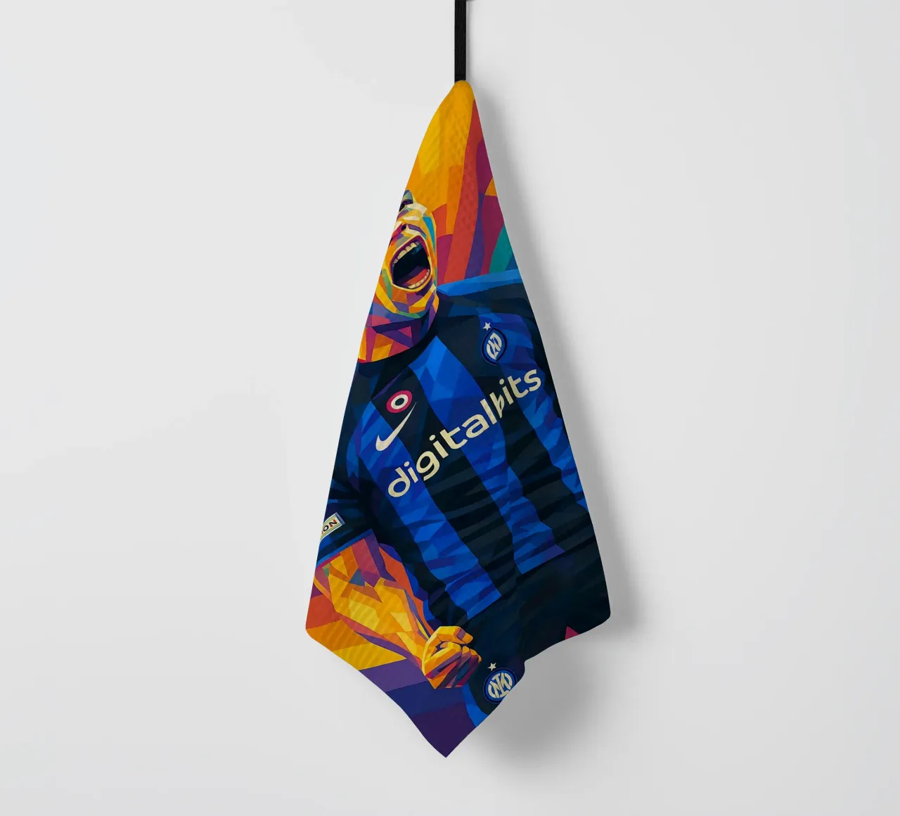 Lautaro Martínez tea towel by HopeStudio