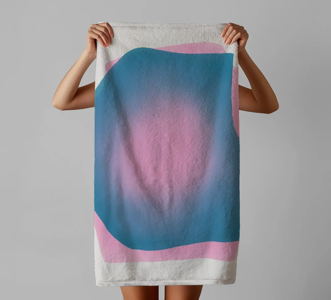 Rosa trasparente asciugamano da bagno da Little Dean