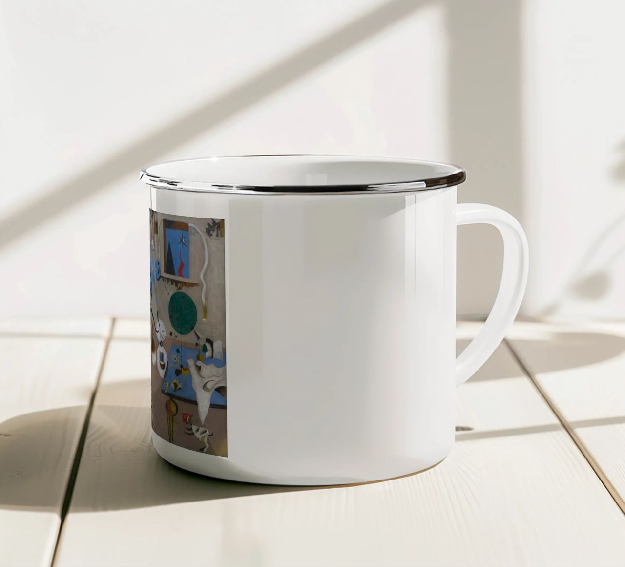 harlequins carnival joan miro 1924 mug en émail de phillipp veisenberg