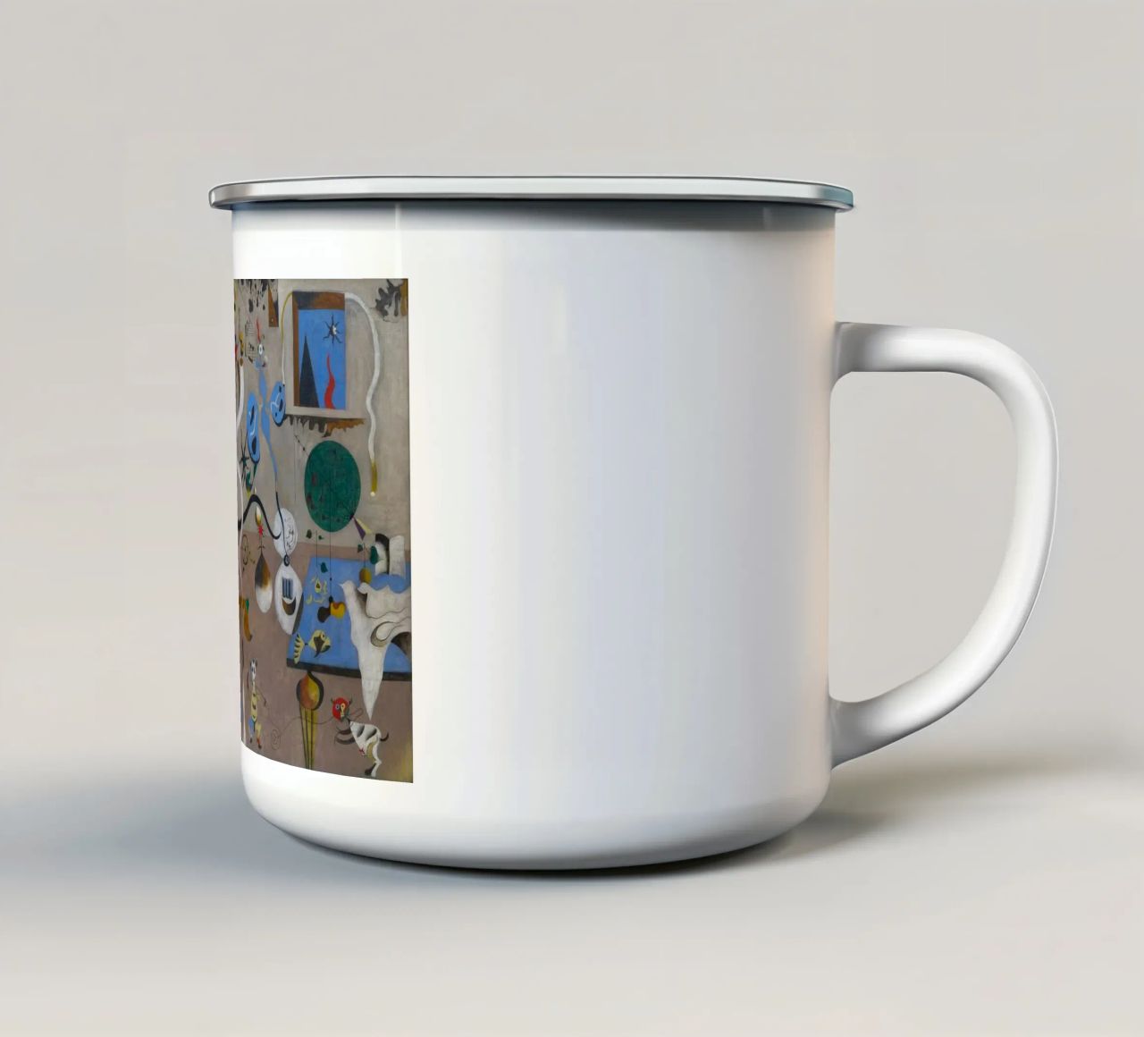 harlequins carnival joan miro 1924 mug en émail de phillipp veisenberg