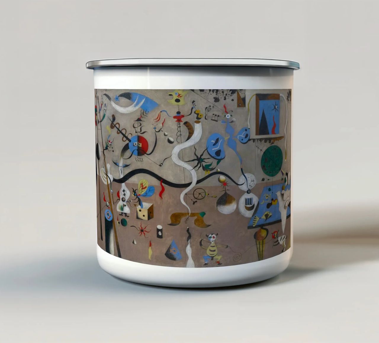harlequins carnival joan miro 1924 mug en émail de phillipp veisenberg