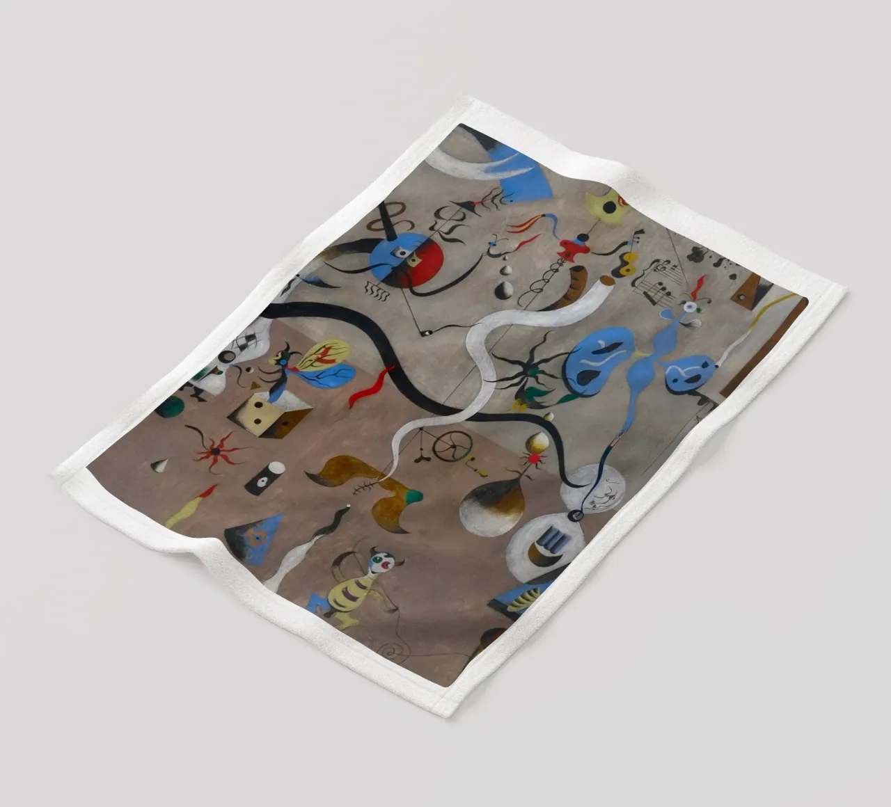 harlequins carnival joan miro 1924 fleece blanket by phillipp veisenberg