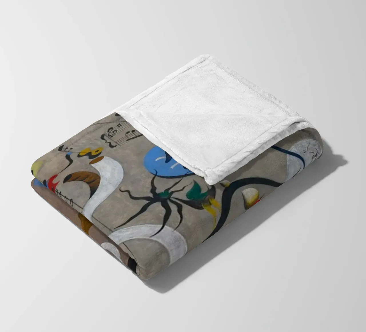 harlequins carnival joan miro 1924 fleece blanket by phillipp veisenberg
