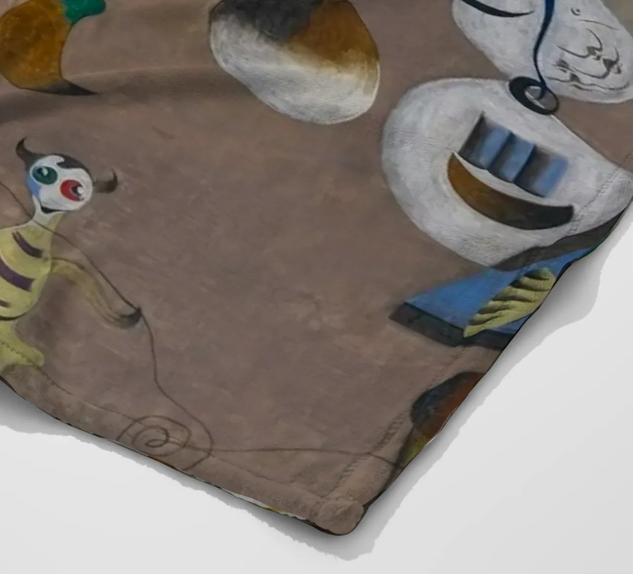 harlequins carnival joan miro 1924 fleece blanket by phillipp veisenberg