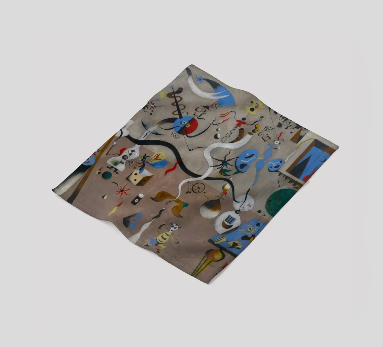harlequins carnival joan miro 1924 fleece blanket by phillipp veisenberg