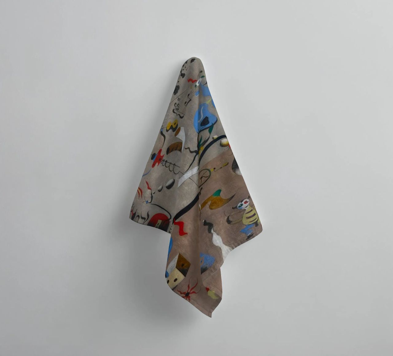 harlequins carnival joan miro 1924 serviette de bain de phillipp veisenberg