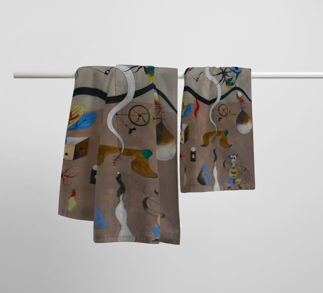 arlequines carnaval joan miro 1924 toalla de baño de phillipp veisenberg