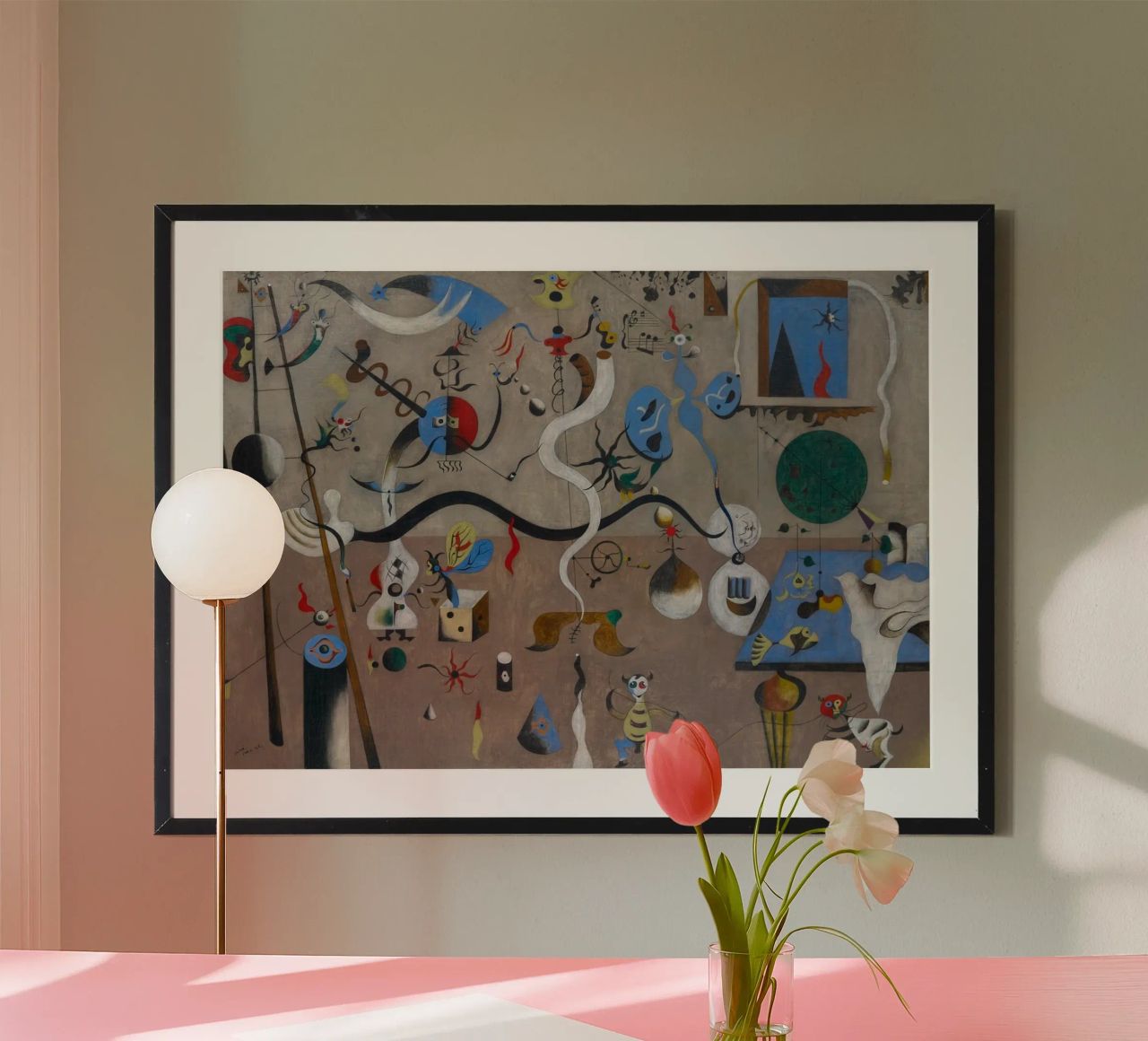 harlequins carnival joan miro 1924 poster de phillipp veisenberg