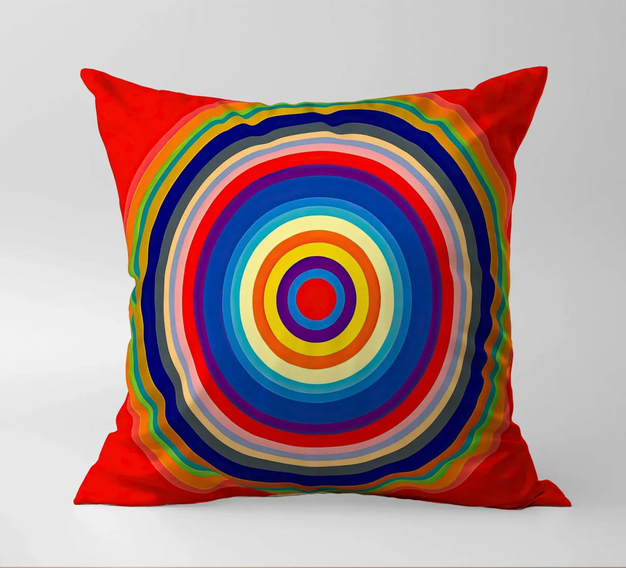 Concentric Circles | Abstract Painting decorative cushion by Autofocus