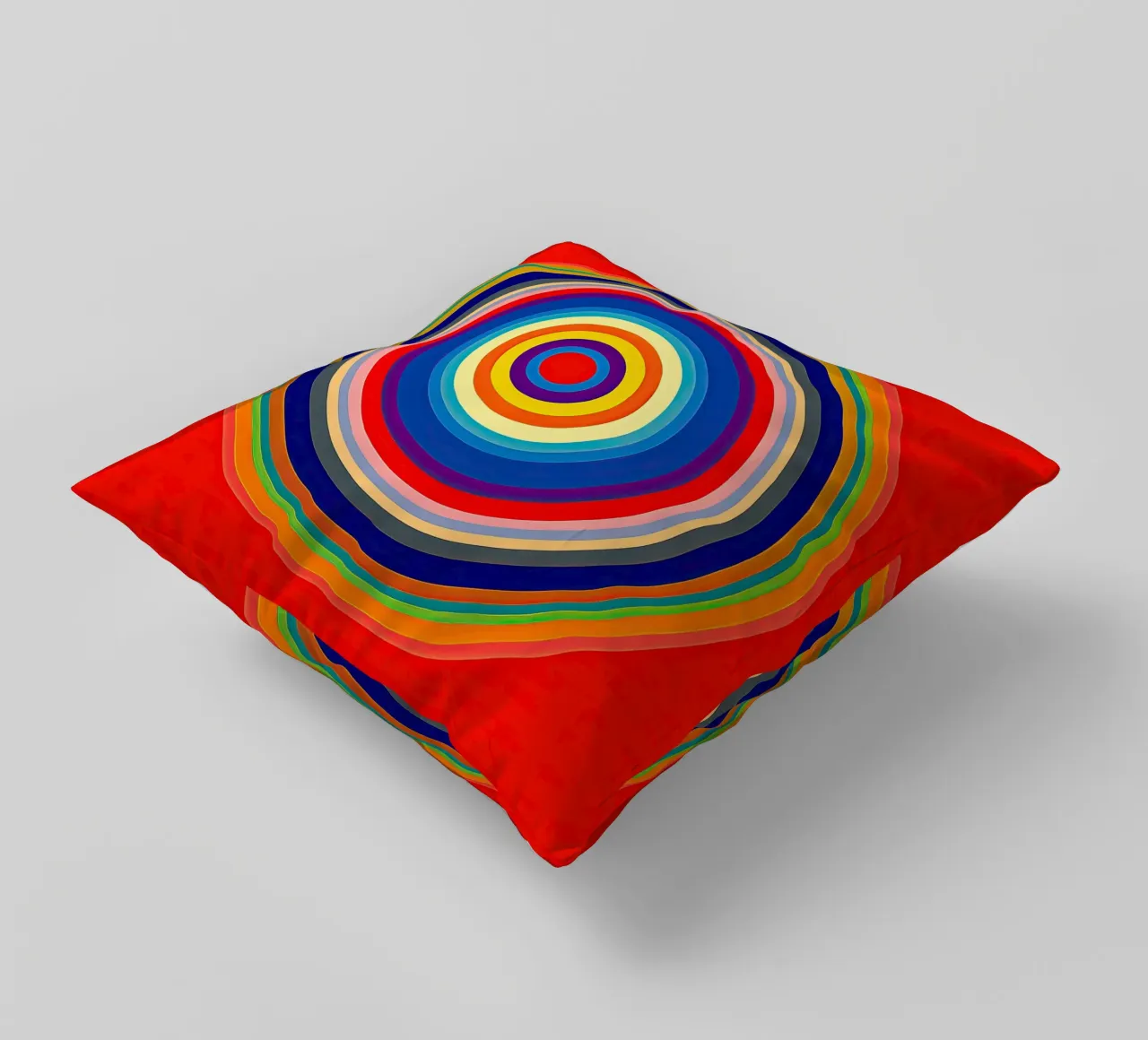 Concentric Circles | Abstract Painting decorative cushion by Autofocus