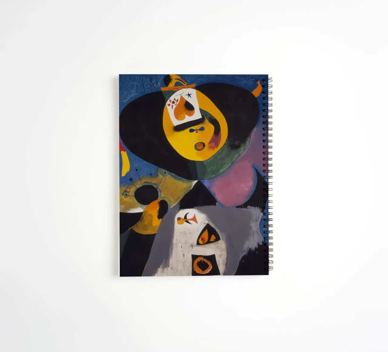 joan miro portrait no 1 spiral notebook by phillipp veisenberg