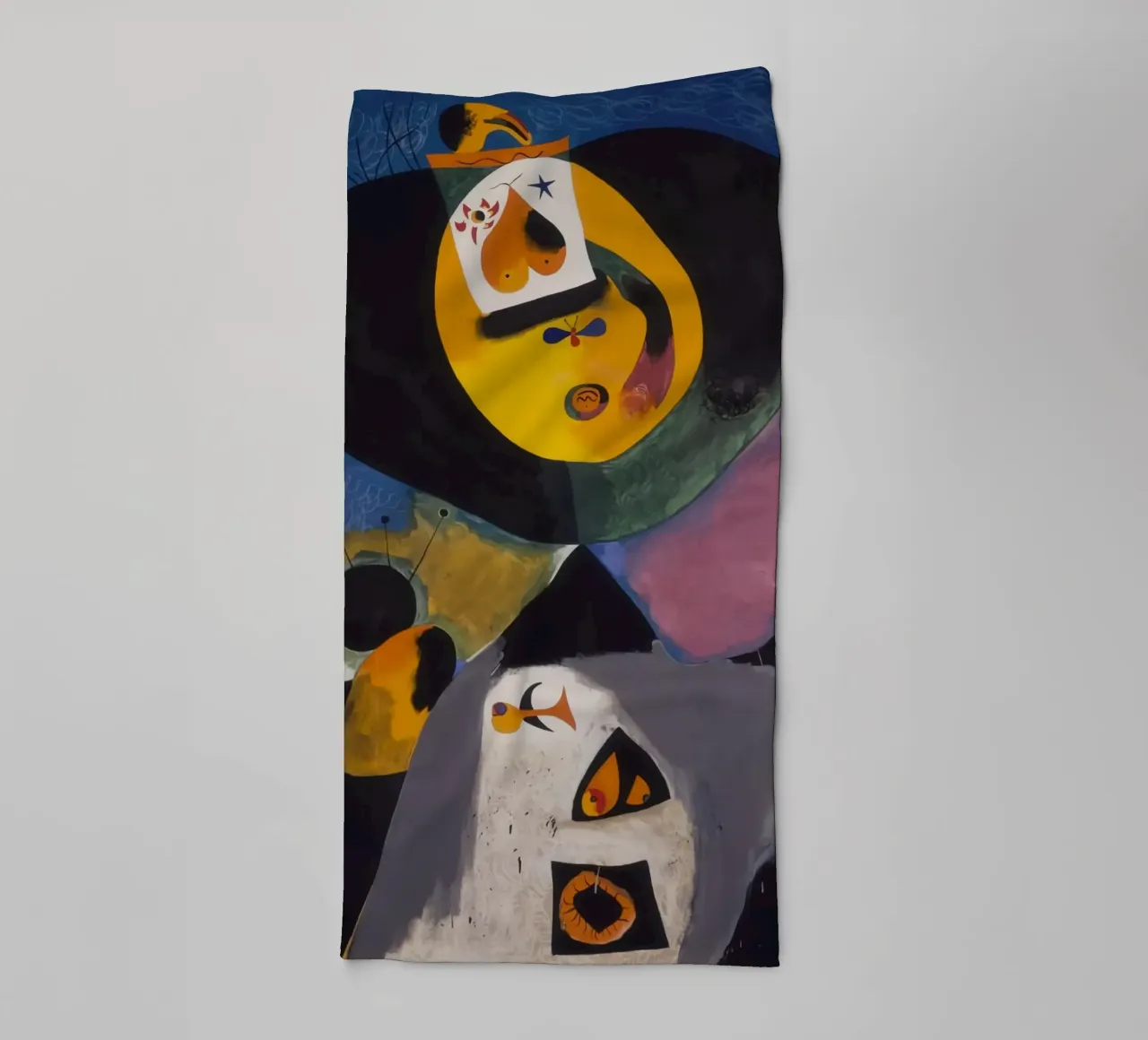 joan miro ritratto n. 1 asciugamano da bagno da phillipp veisenberg