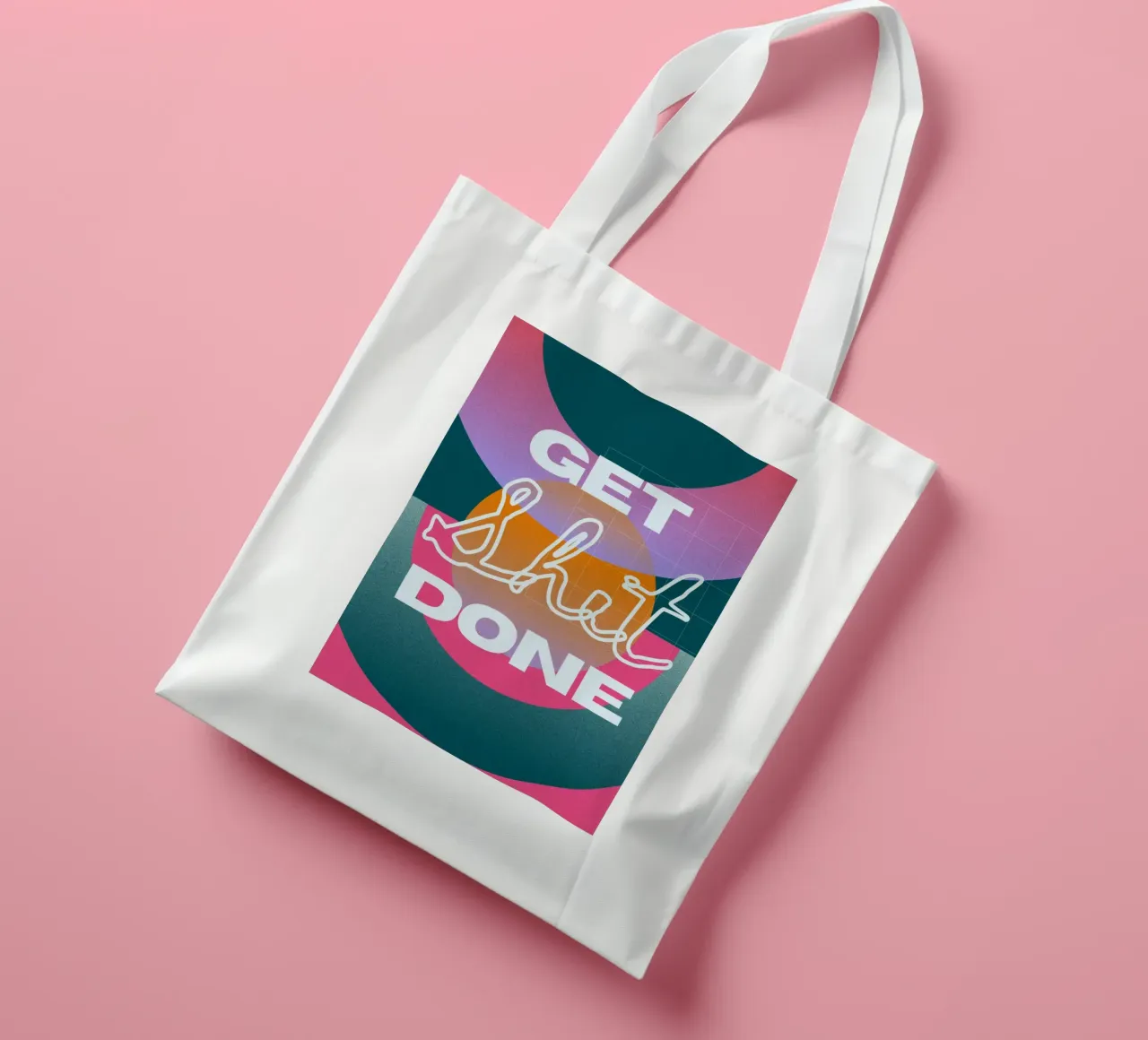 GET SHIT DONE borsa in juta da Einfach Uebel