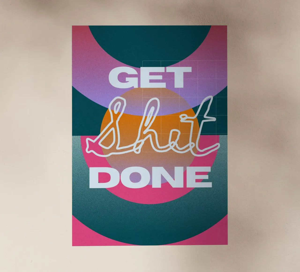 GET SHIT DONE pellicola backlit da Einfach Uebel