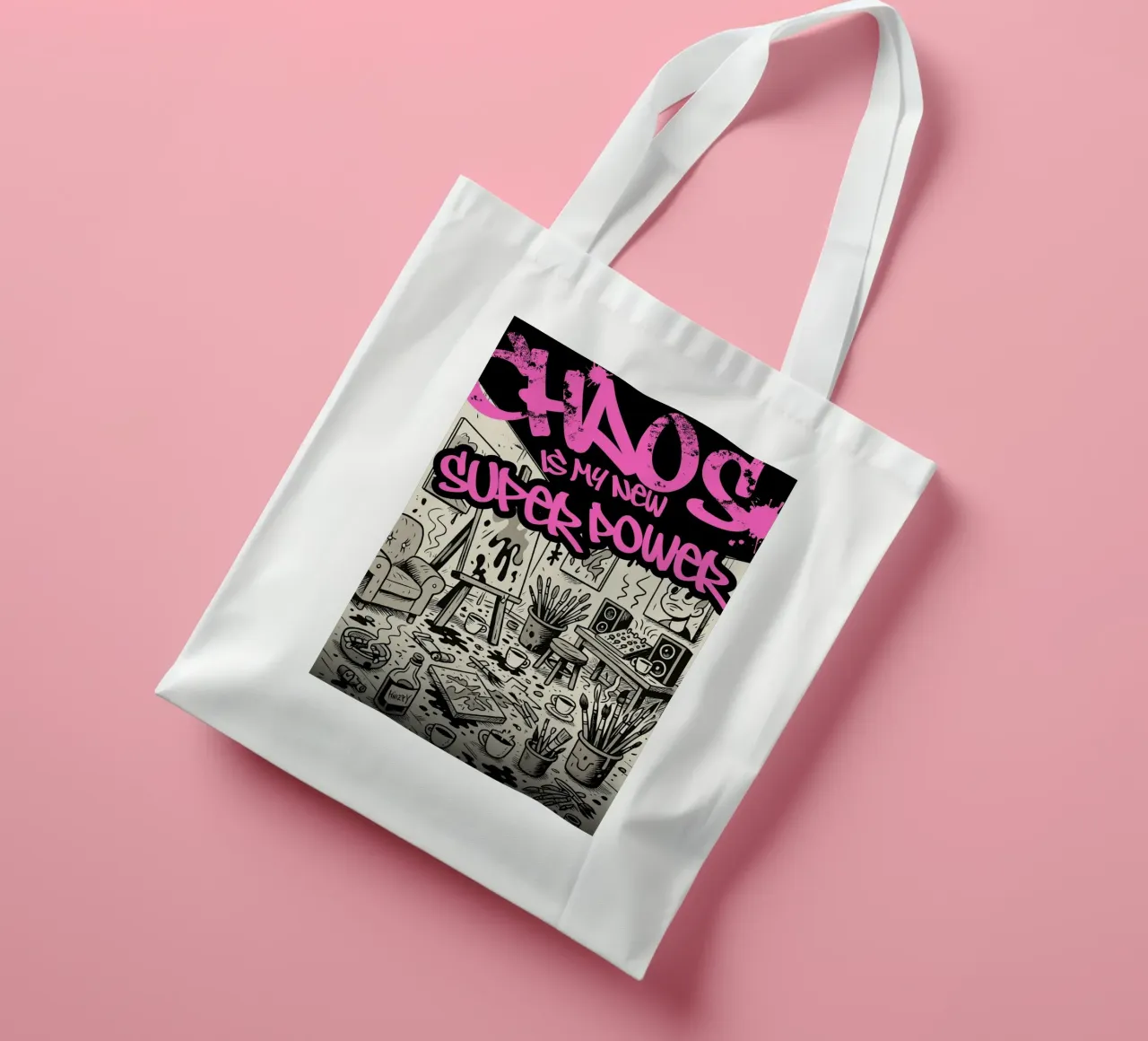 CHAOS IS MY NEW SUPER POWER borsa in juta da Einfach Uebel