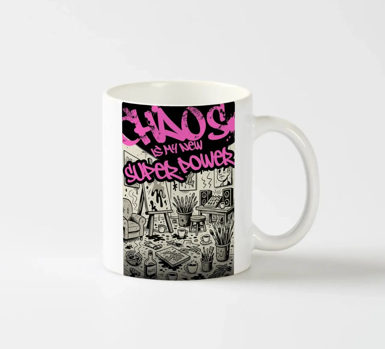 CHAOS IS MY NEW SUPER POWER tazza in ceramica da Einfach Uebel
