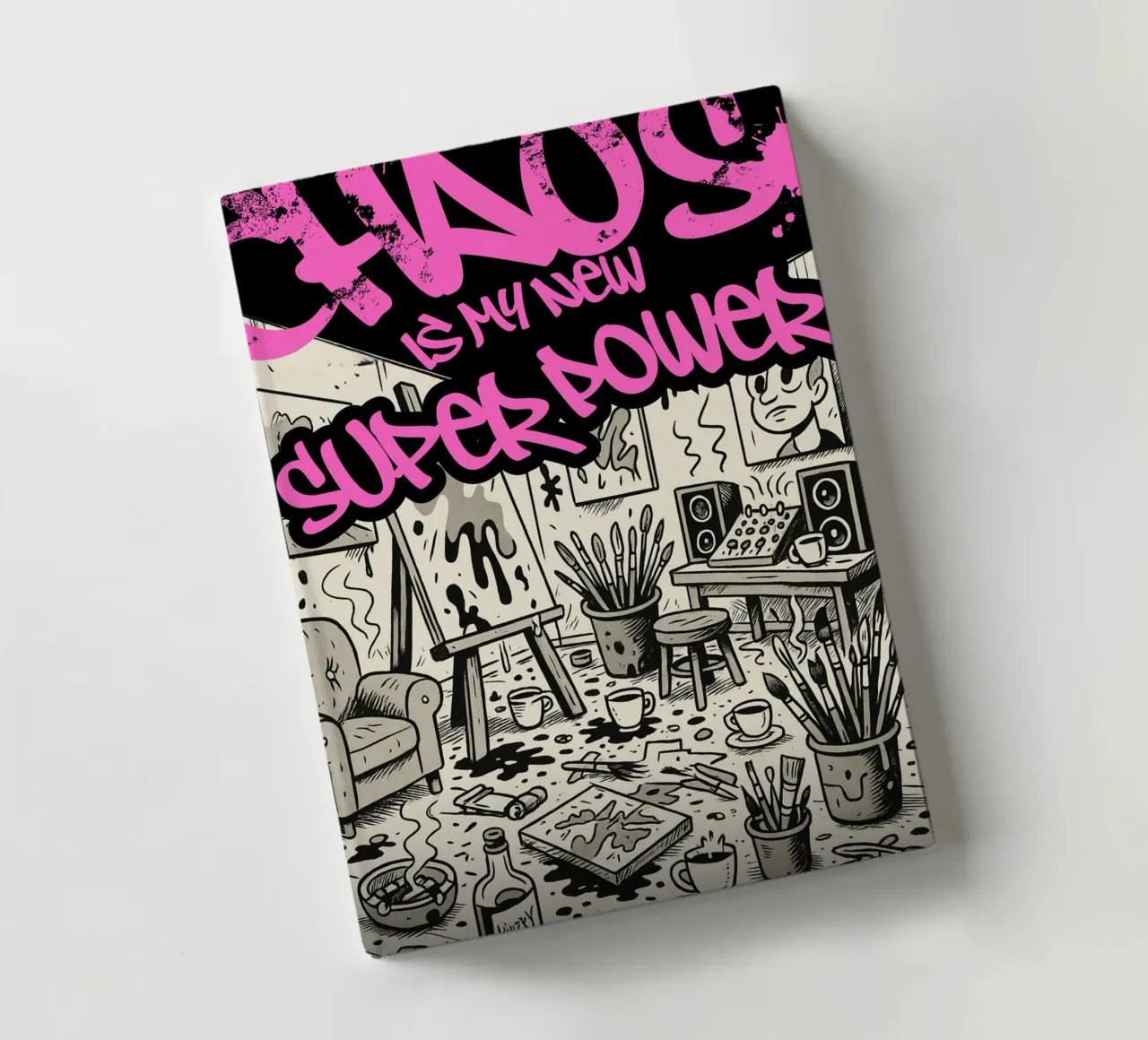 CHAOS IS MY NEW SUPER POWER notebook by Einfach Uebel