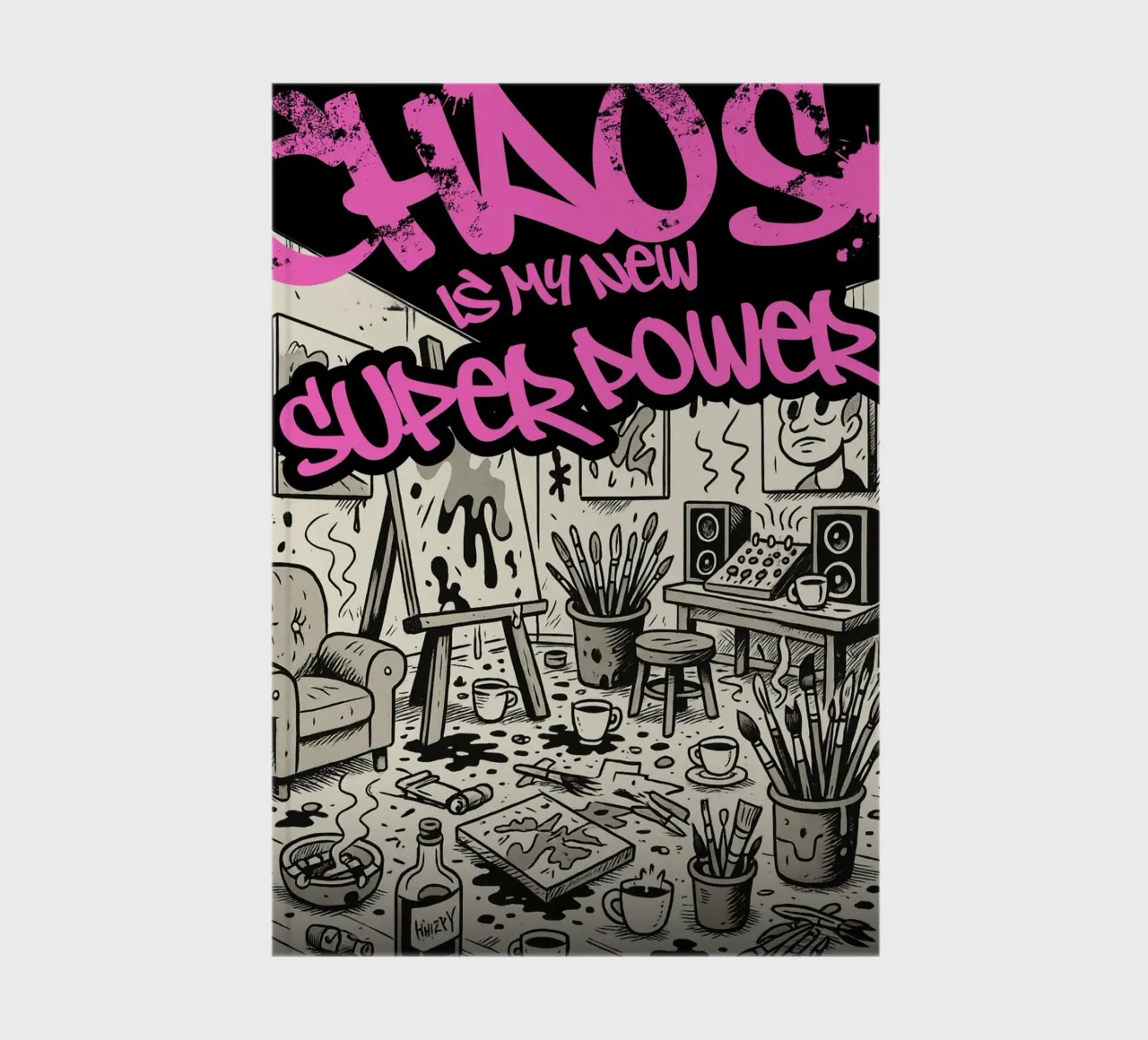 CHAOS IS MY NEW SUPER POWER notebook by Einfach Uebel