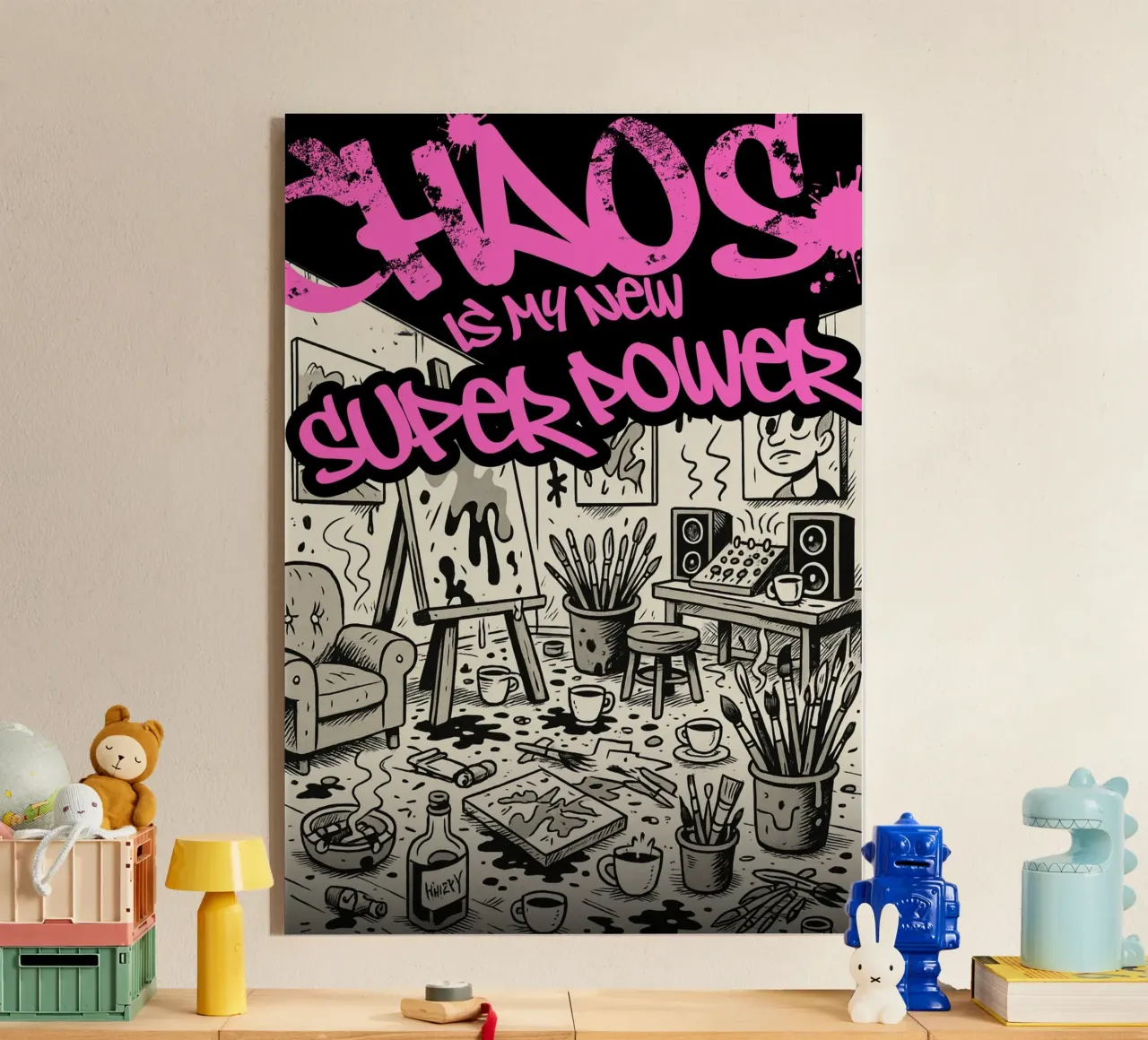 CHAOS IS MY NEW SUPER POWER plexiglass da Einfach Uebel