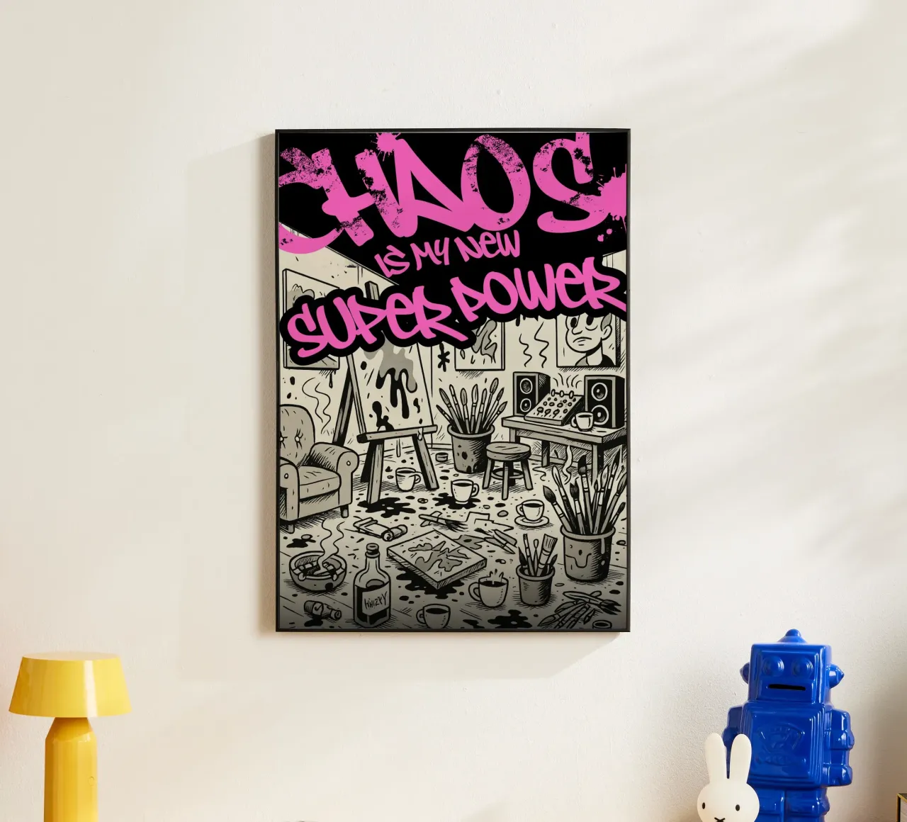 CHAOS IS MY NEW SUPER POWER alluminio dibond da Einfach Uebel